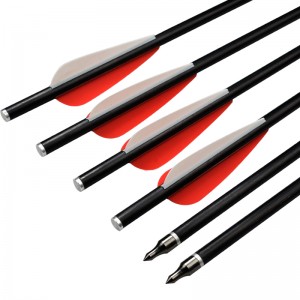 Elong extérieur 117011 16inch od8mm 8031 ​​boulons en fibre de verre chasse à l\'arc utilisant un boulon d\'arbalète