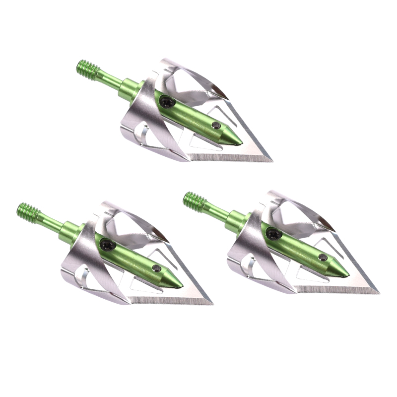NIKA Tir à l\'arc 15B025 100 Graine Broad Theads Tir à l\'arborescence arbalète Chasse Arbalète arborescence Arrosses Hunt