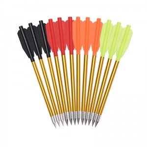 Elong Extérieur 110301 6.5inch Boulons arbalète Point en acier au carbone en aluminium creux pour la chasse à l\'arc