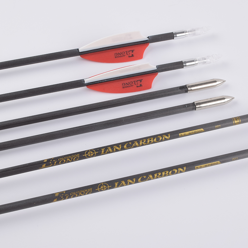 Flèche en carbone pur de 3,2 mm pour Archer