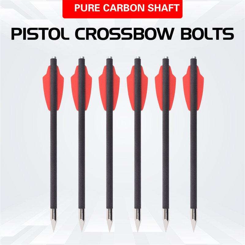 Flèches de carbone pur 16 cm pour arbalète pistolet