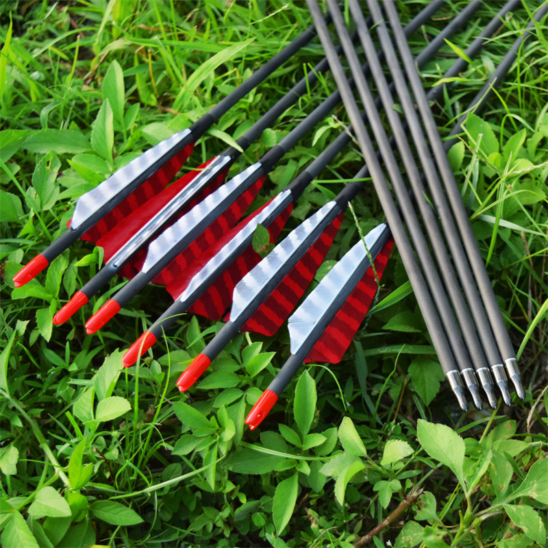 Flèches en fibre de carbone pour le tir des archers