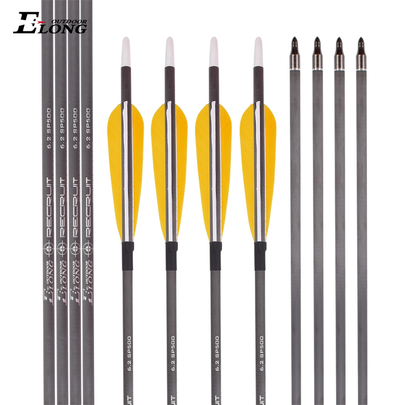 Flèches en carbone ID6.2mm pour archers